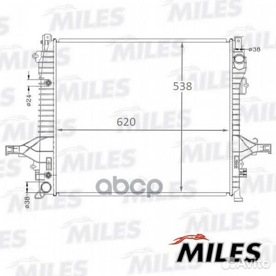 Радиатор volvo XC90 2.5/3.2 02- acrb106 Miles