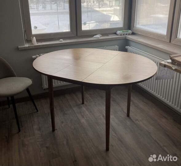 Стол кухонный круглый раздвижной новый