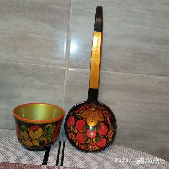 Посуда хохлома, 3 предмета