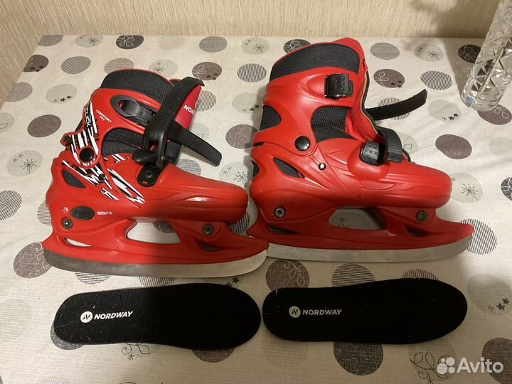 Коньки раздвижные детские Nordway. clkb-RB-34