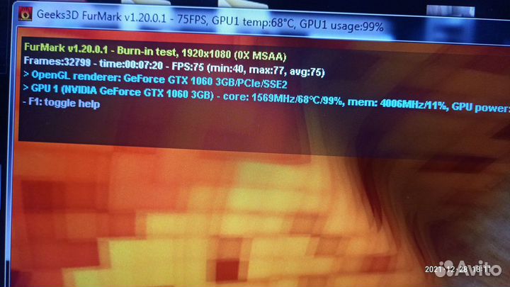 Видеокарта gtx 1060 3GB msi