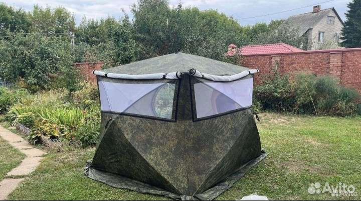 Палатка Куб 4 зима лето Медведь