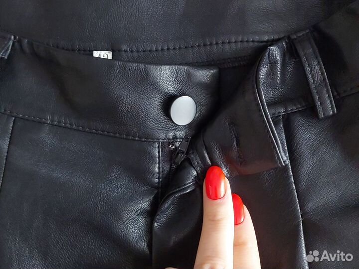 Шорты женские кожаные