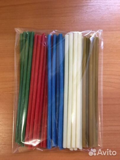 Свечи восковые цветные