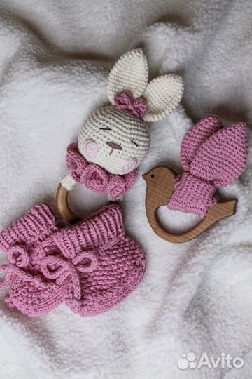 Деревянные грызунки, погремушки