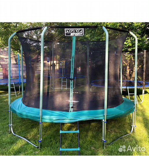 Батут с сеткой защитной для всей семьи