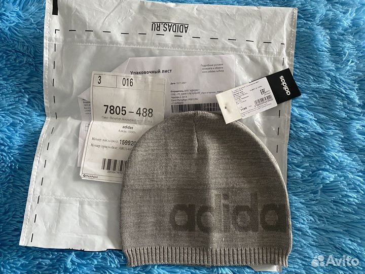 Новая шапка мужская Adidas