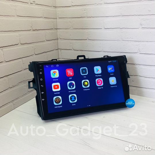 Магнитола 2 din android 9 дюймов Тойота Королла