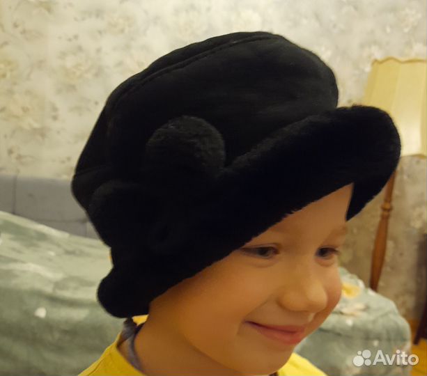 Шляпа женская зимняя натуральный мех