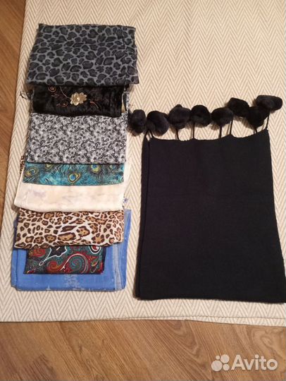 Шарфы платки палантины пакетом