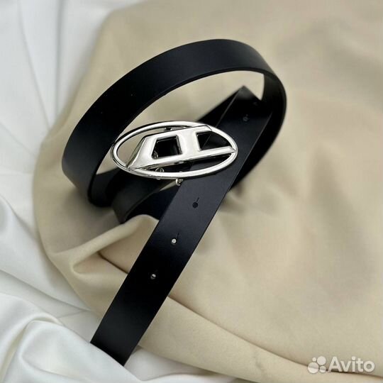 Ремень женский натуральная кожа черный