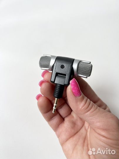 Микрофон беспроводной мини стерео для телефона