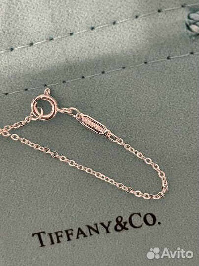 Кулон tiffany двойное сердце