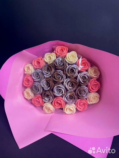 Букет из Белого Шоколада - 29 Роз