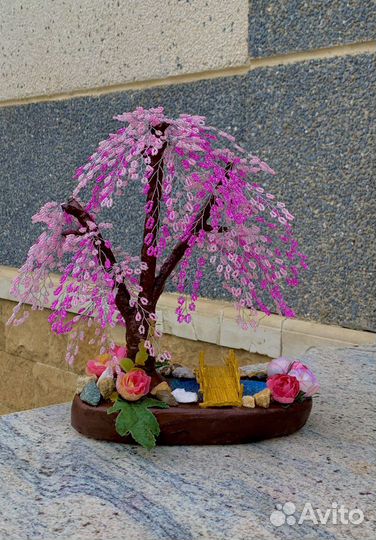 Сакура из бисера