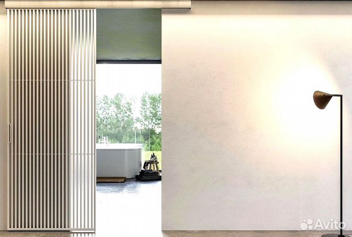 Раздвижные реечные перегородки