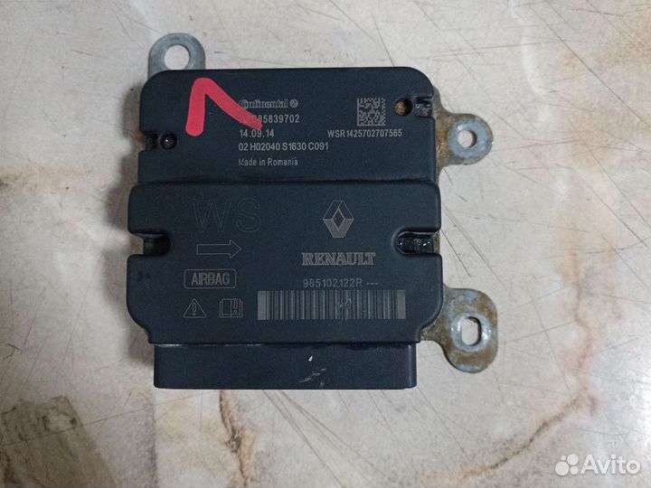 Блок airbag renault logan 2
