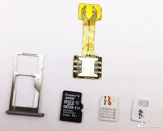 Адаптер-расширитель для гибридного слота сим-карты