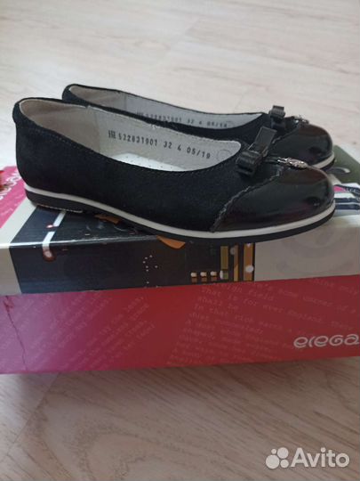 Туфли кожаные 32р