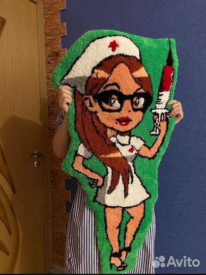 Коврик ручной работы