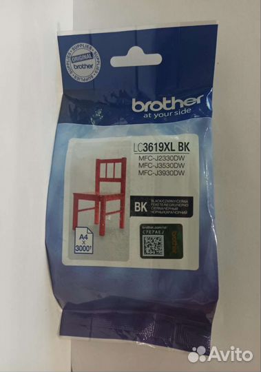 Картридж струйный Brother LC3619xlbk черный ориг