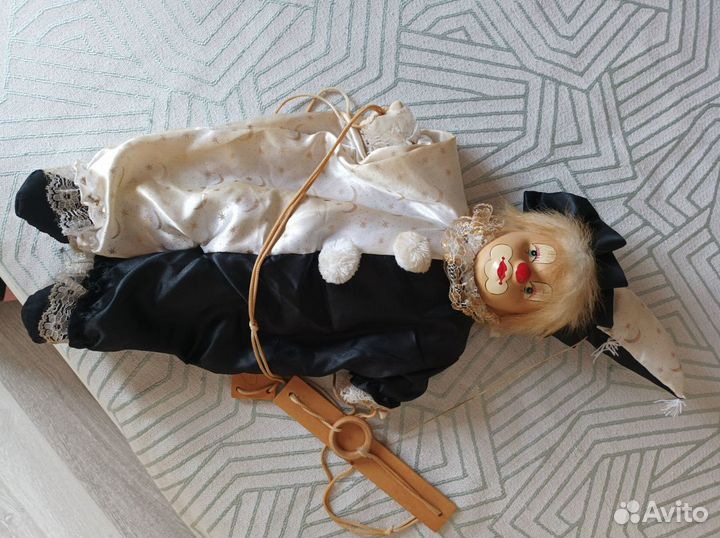 Клоун фарфоровый кукла (старинный)