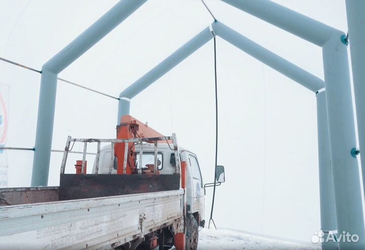 Мобильный модуль. Каркасная надувная палатка