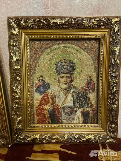 Икона из гобелена