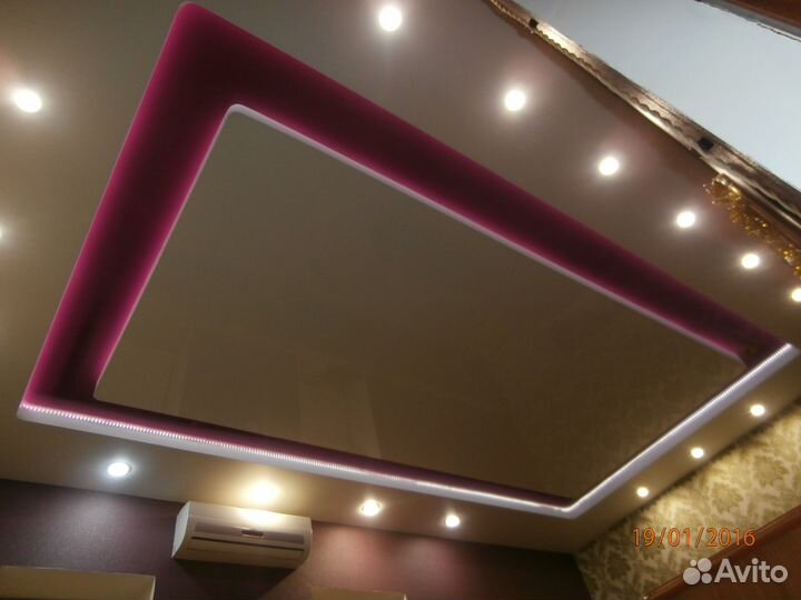 Монтаж натяжных потолков