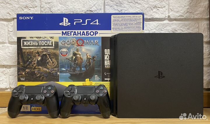 Sony playstation 4 slim 1tb ps+extra+eaplay