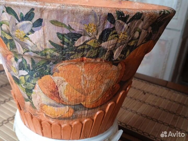 Горшок глиняный. Hand Made