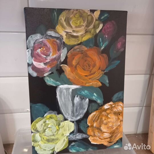 Картина акрилом на холсте