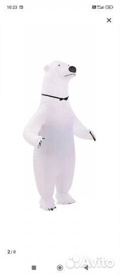 Надувной костюм медведя