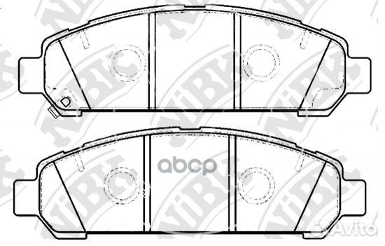 Колодки тормозные дисковые перед PN21003 NiBK