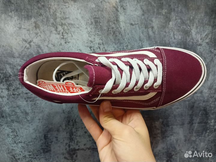 Кеды Vans old skool vine red low