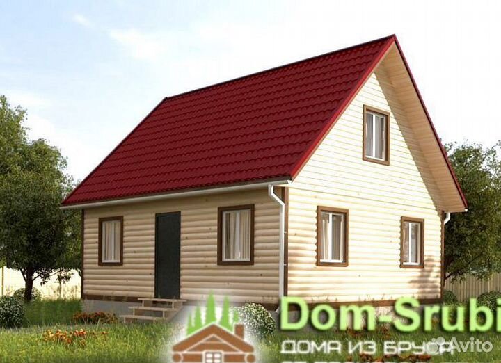 Карабаново. Дом из бруса Д-12 (6х8). Строим в Срок
