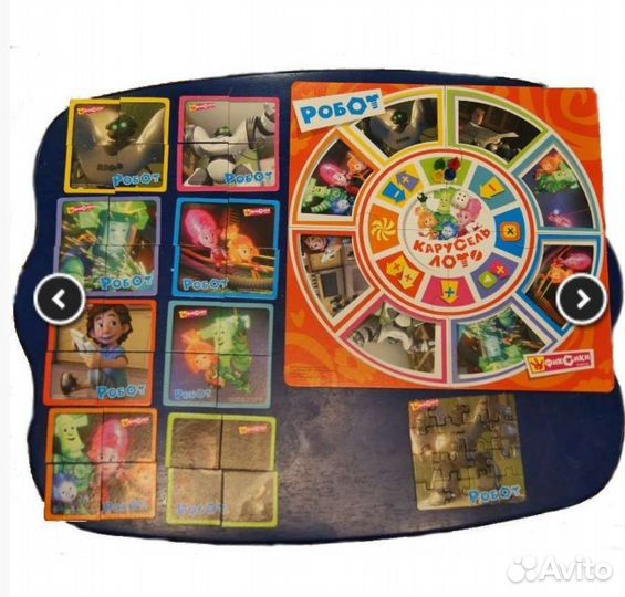 Настольные игры Кто быстрее и Фикси игра Робот