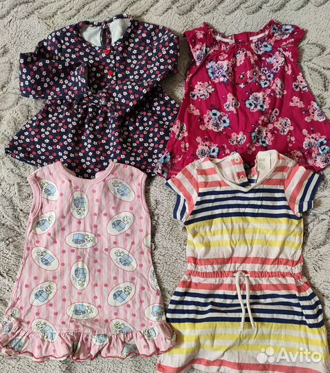 Одежда пакетом для девочки 6-18 мес