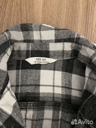 Рубашка в клетку gloria jeans 92