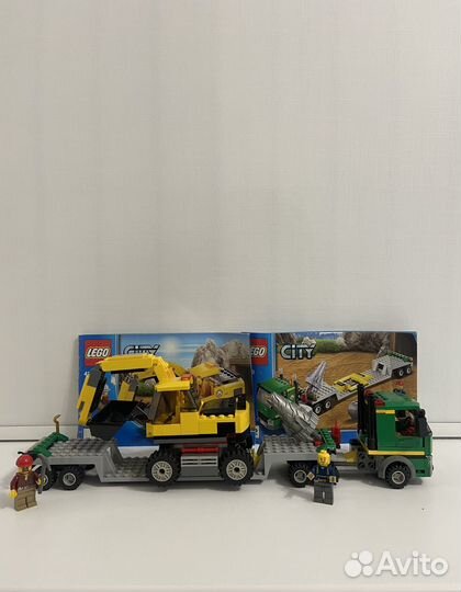 Lego City 4203 Эксковатор и транспортер
