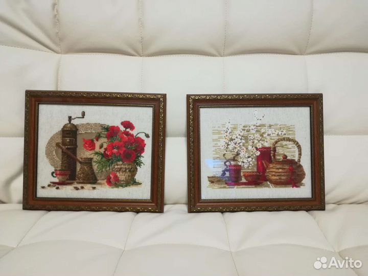 Вышивка - чай и кофе