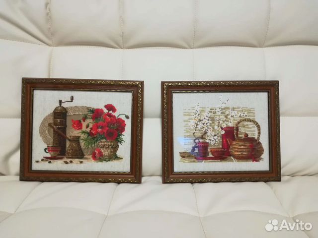 Вышивка - чай и кофе