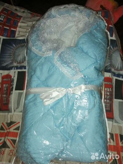 Конверт на выписку для мальчика осень-весна