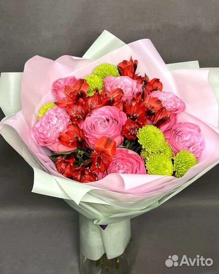 Цветы розы букет