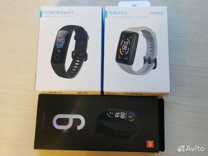 Фитнес браслет Honor Band и Xiaomi MiBand 6