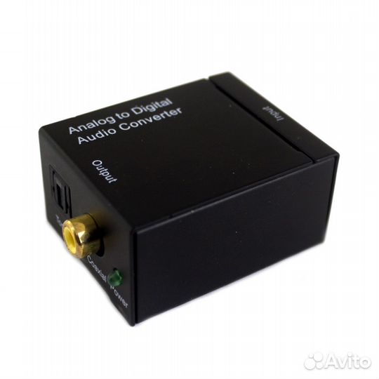 Конвертер 2RCA стерео аудио в TosLink / spdif