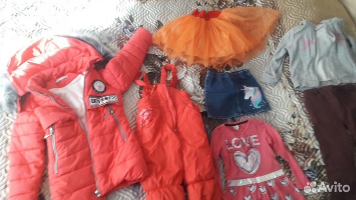 Детская одежда для девочек пакетом 98 104