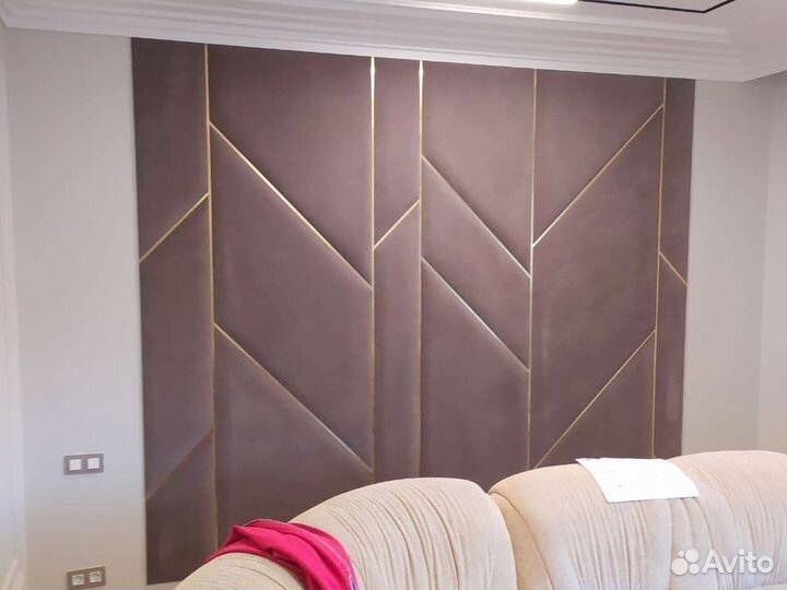 Мягкие стеновые панели с профилем