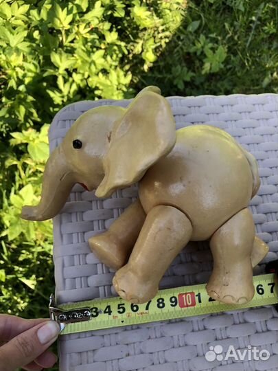 Игрушка Слон Целлулоид СССР охк
