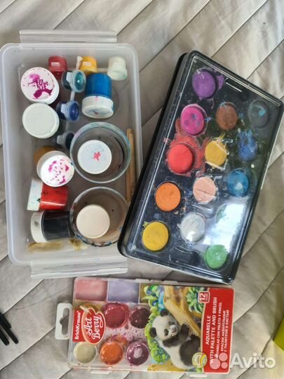 Краски Икеа плюс акварель луч